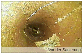 Kanalsanierung - davor - der Firma Rohrreinigung Hartmut